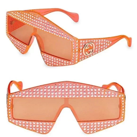 Gucci | Accessories | Gucci 65mm Mask Crystalembellished  display picture 1